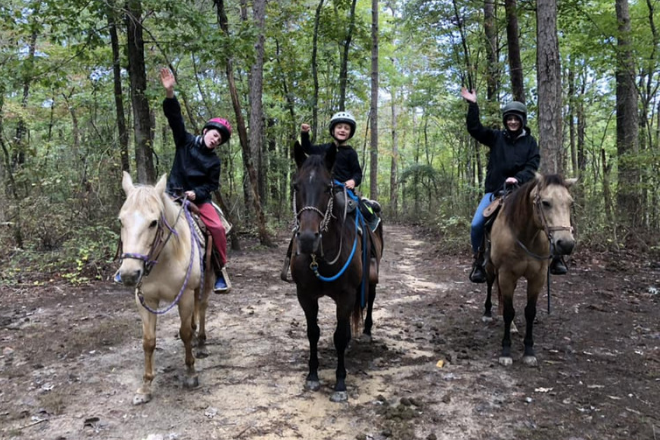 horseback riding at Shady Grove Dude Ranch